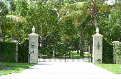 Busch Residence Gate View