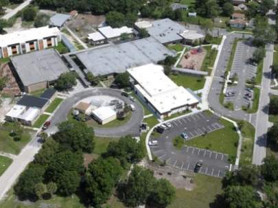 Fellsmere Elementary Classroom & Cafetorium Sky View